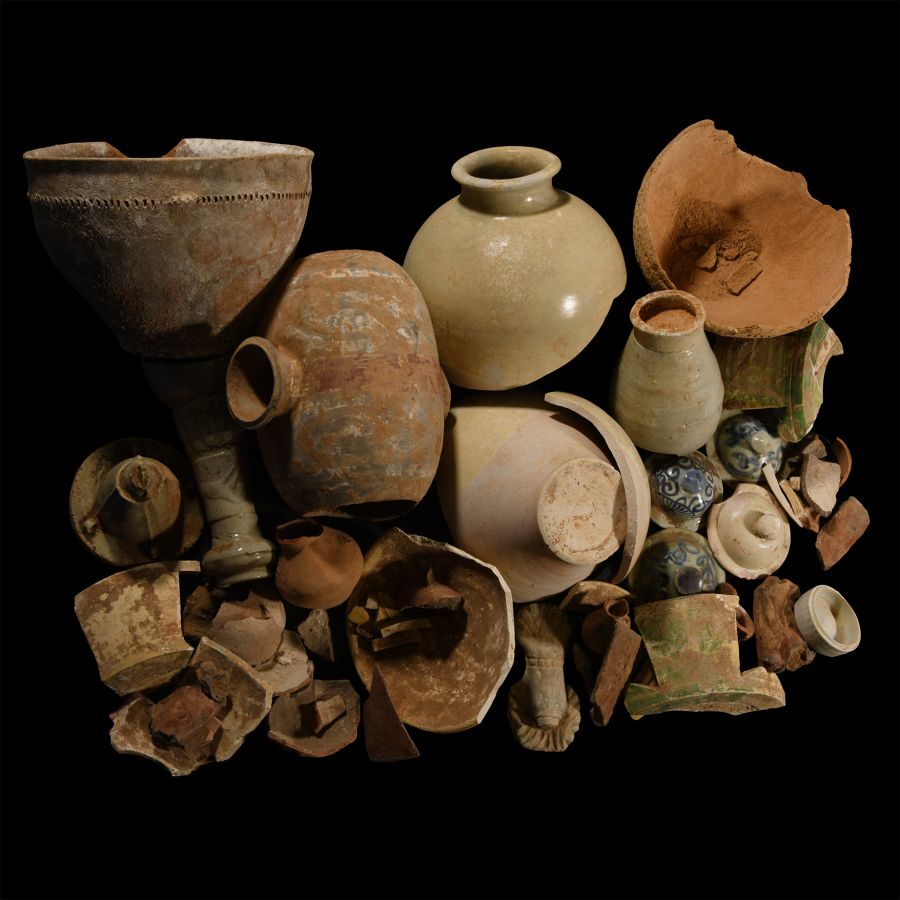 Holy Land and Other Terracotta Pottery Group