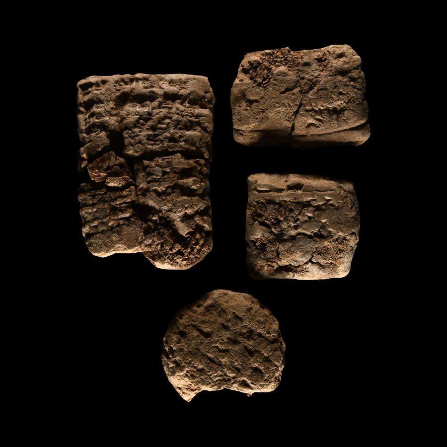 Mesopotamian Cuneiform Tablet Fragment Group