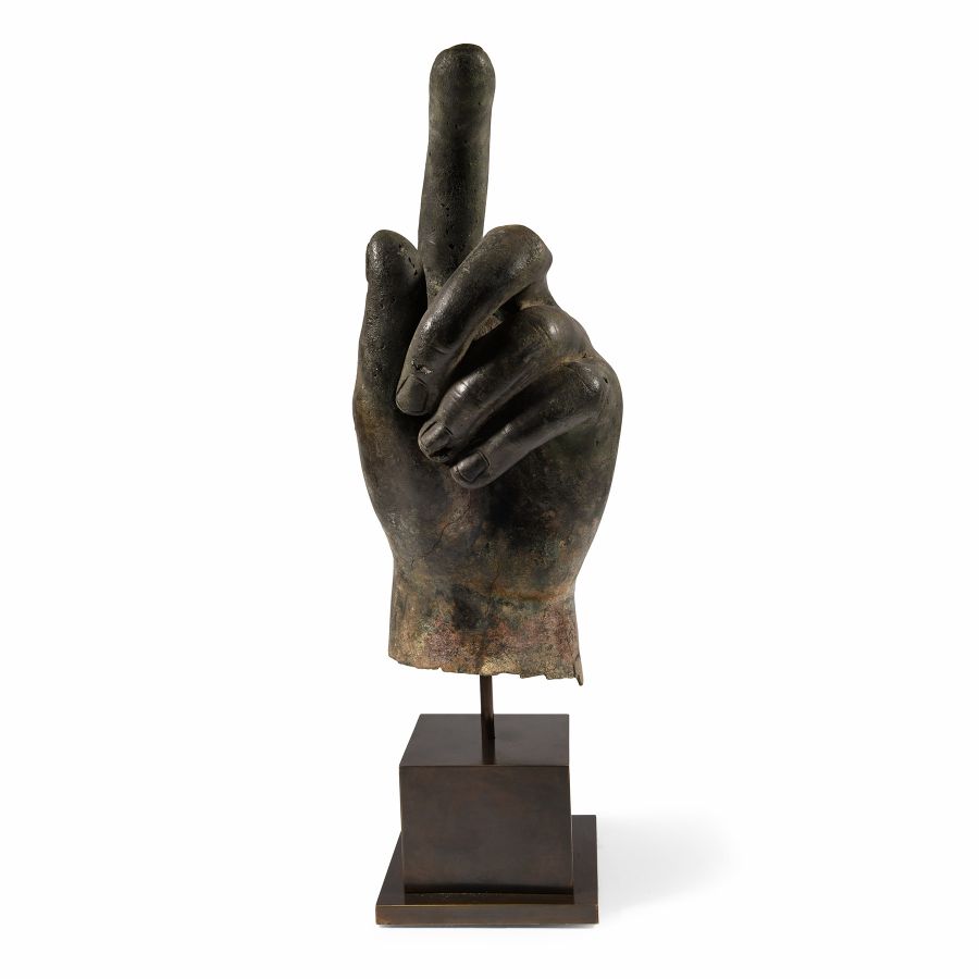 Monumental Roman Bronze Left Hand