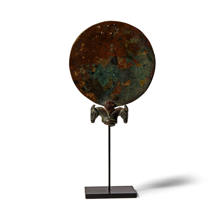 Graeco-Parthian Bronze Mirror with Animals