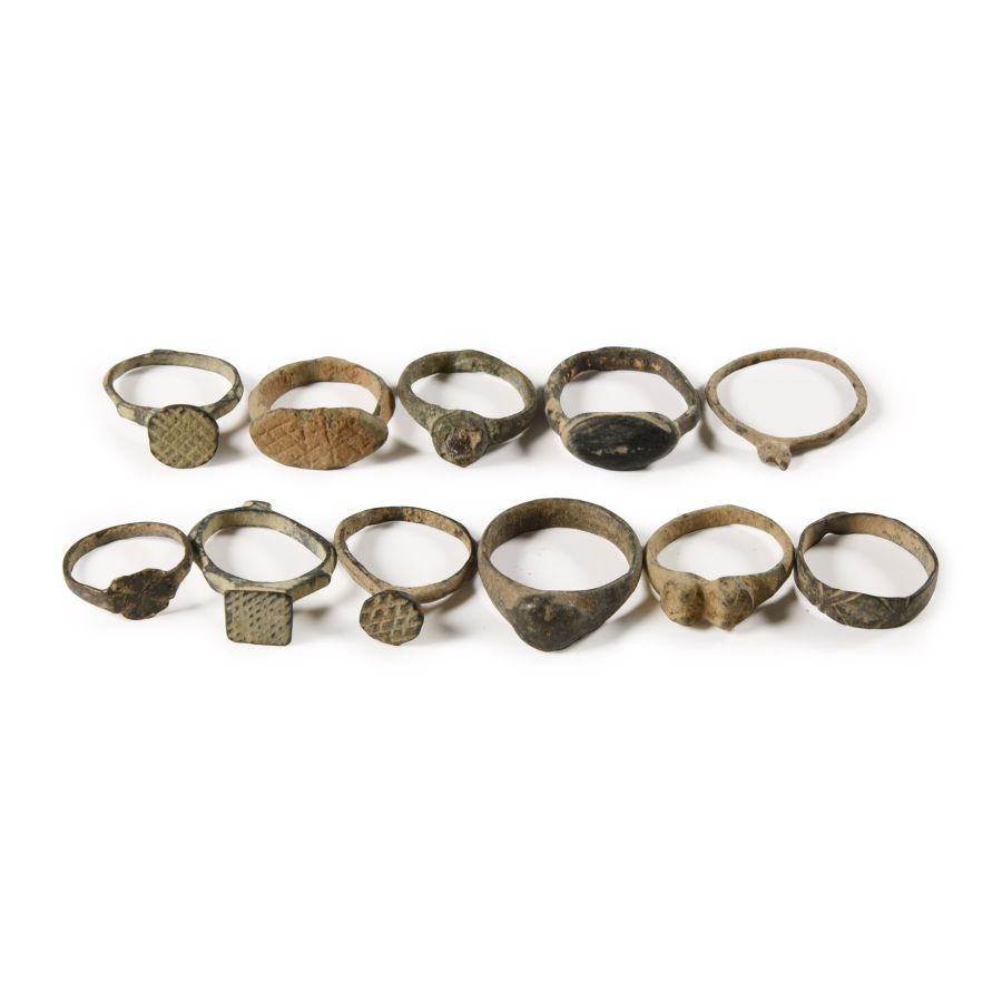 Roman and Byzantine Bronze Ring Group