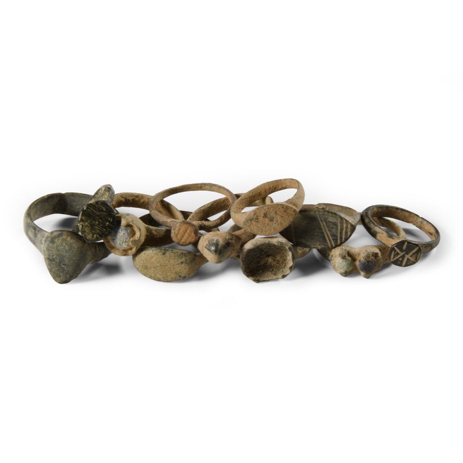 Roman and Byzantine Bronze Ring Group
