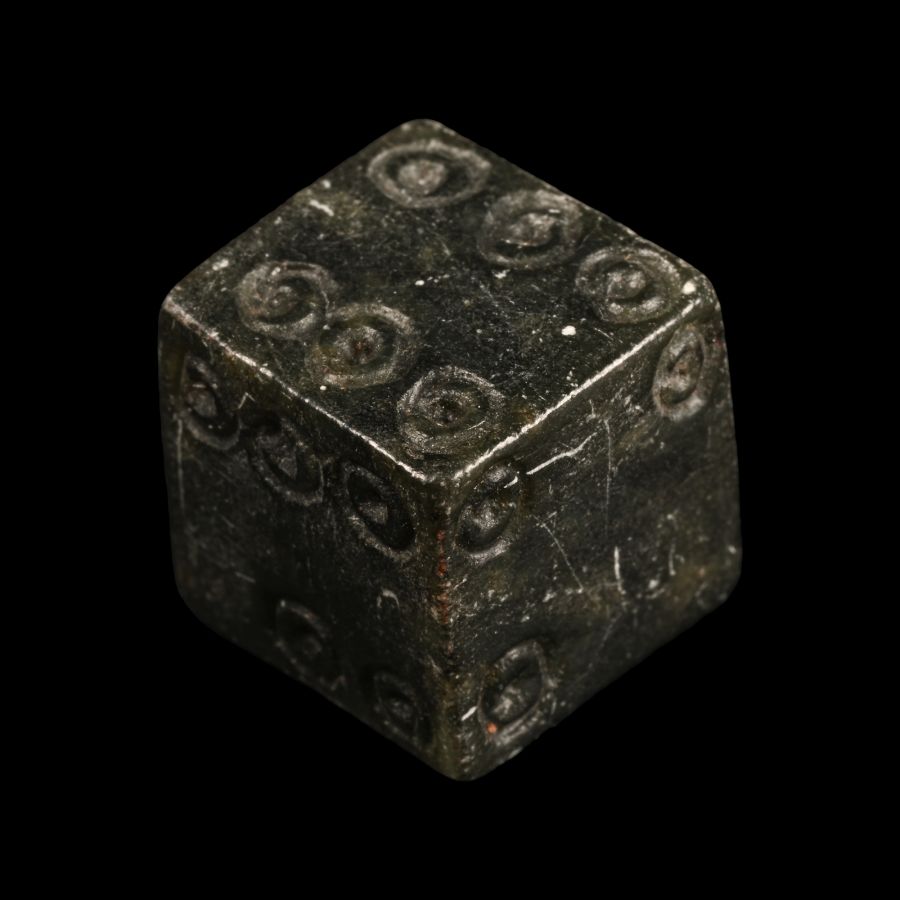 Large Romano-British 'Yorkshire' Jet Gaming Dice