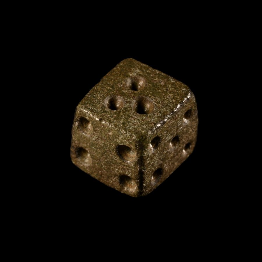 Romano-British 'Thetford' Bronze Gaming Die