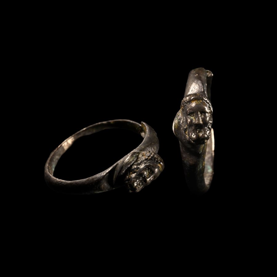 Roman Silver Ring with Heracles