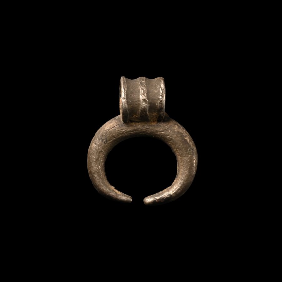 Roman Silver Lunar Pendant