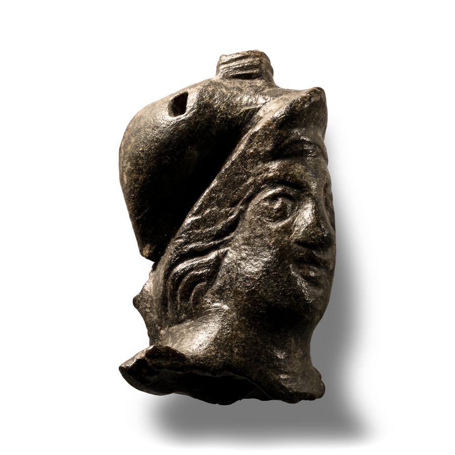 Roman Bronze Head of Minerva