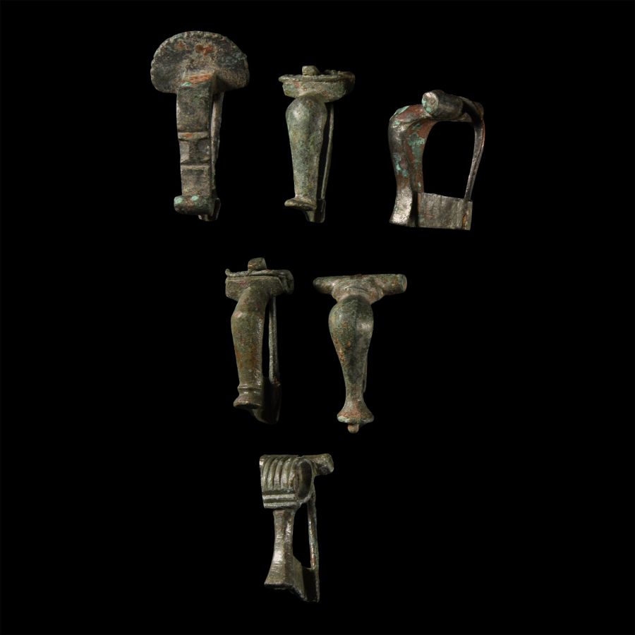 Roman Bronze Military Knee Brooch Collection
