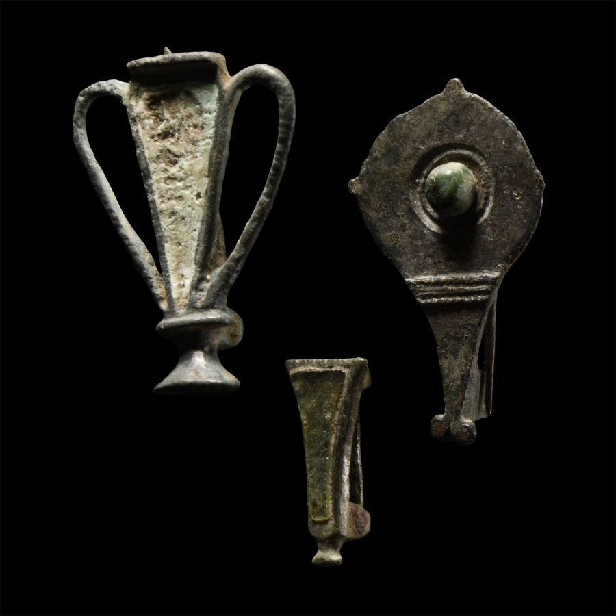Roman Bronze Plate Brooch Collection