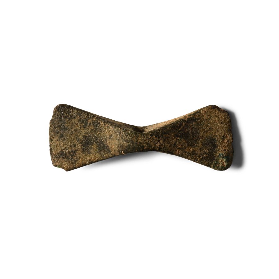 Roman Bronze Double-Axehead Pendant