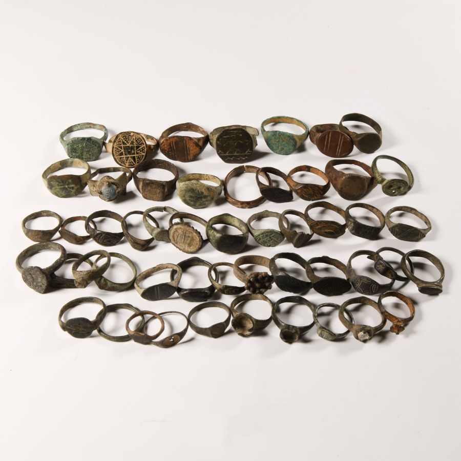 Roman and Later Bronze Ring Collection