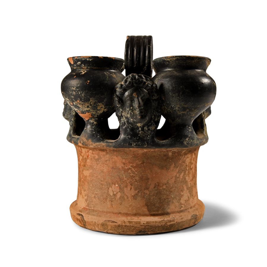 Greek Campanian Black-Glazed Kernos