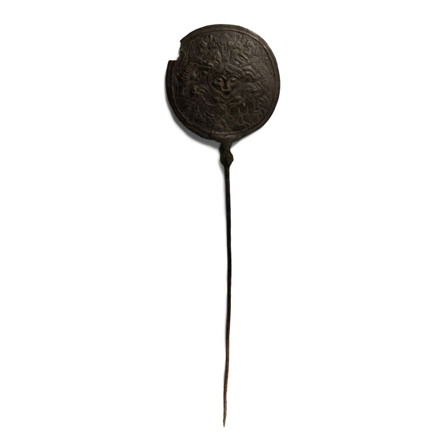 Large Neo-Elamite Decorated Bronze Pin