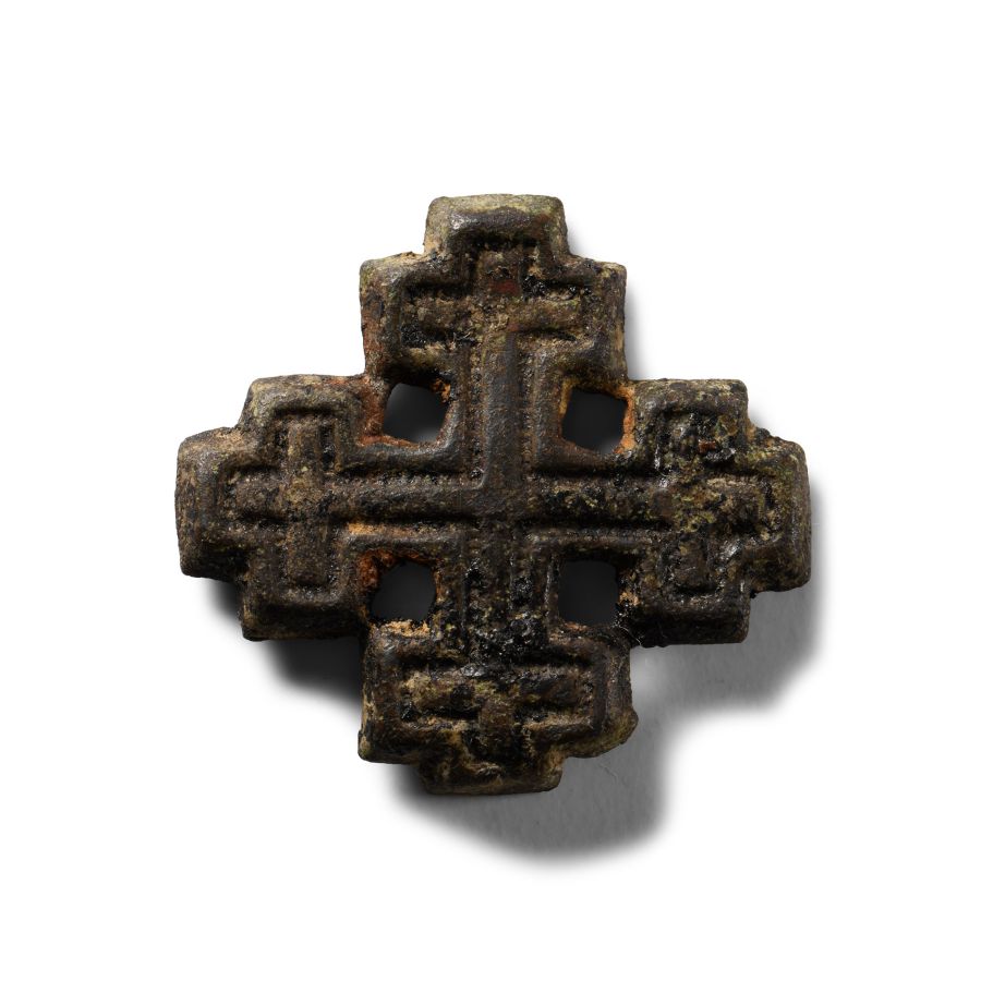 Medieval Bronze Knight's Holy Sepulchre Badge