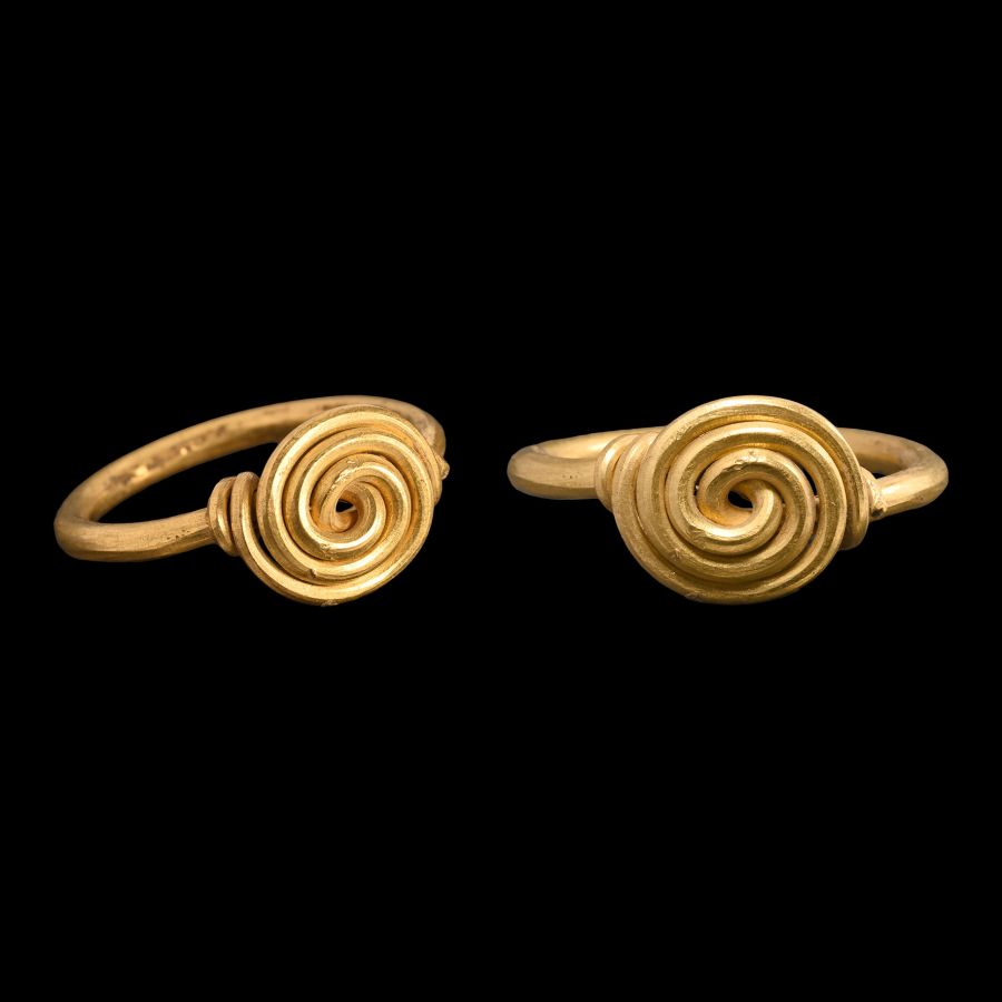 Iron Age Celtic Coiled Gold Ring