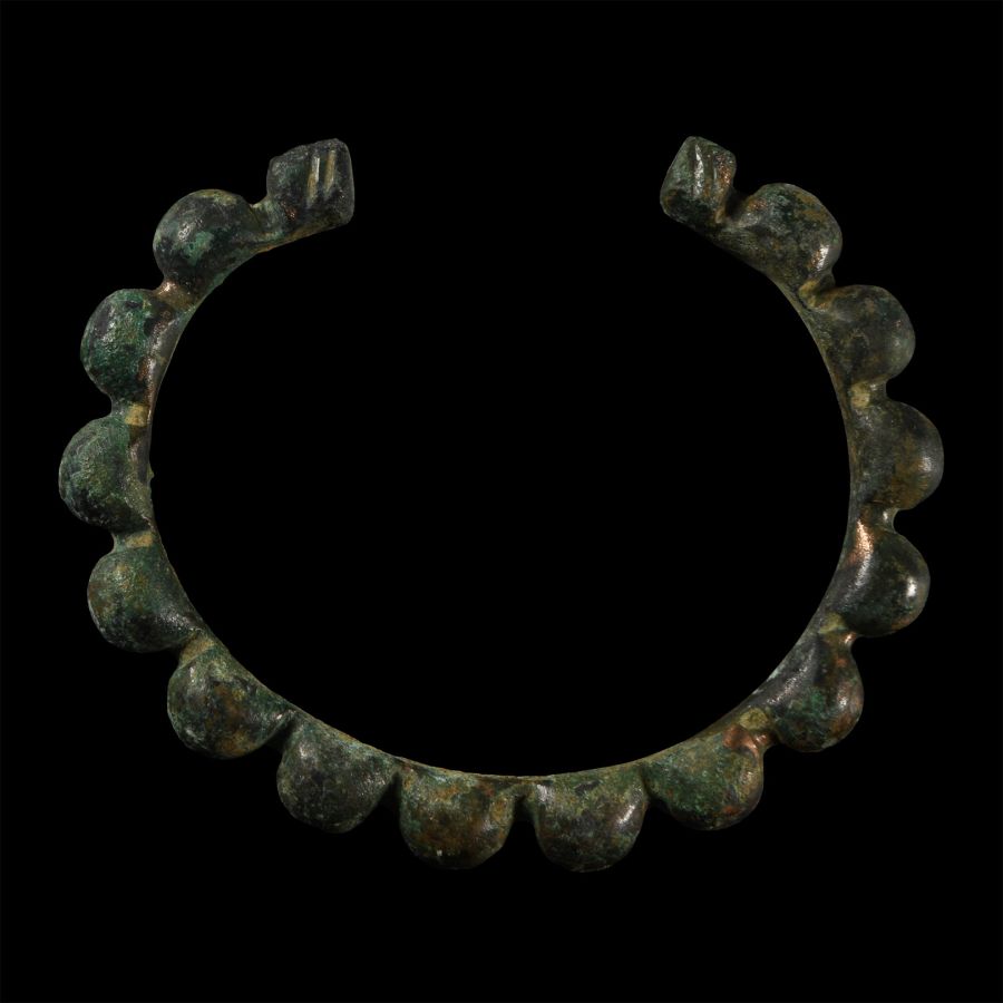 Western Asiatic Bronze Lobed Bracelet