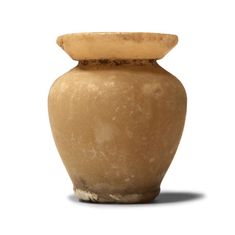 Egyptian Alabaster Kohl Pot