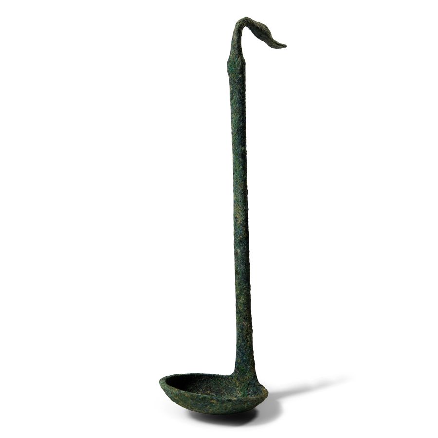 Etruscan Bronze Ladle with Duck's Head Handle