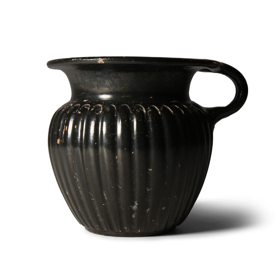 Greek High-Glazed Fluted Cup