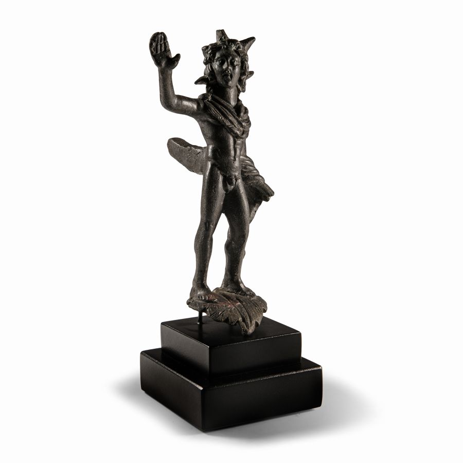 Roman Bronze Statuette of Helios-Alexander