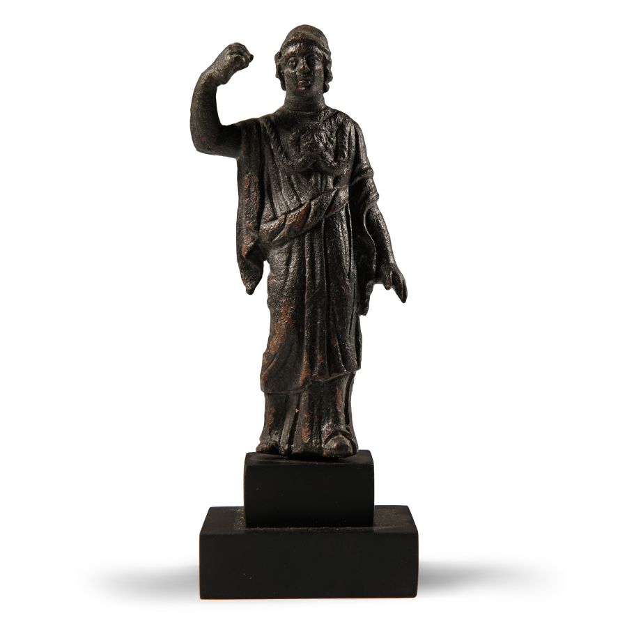 Roman Bronze Statuette of Athena