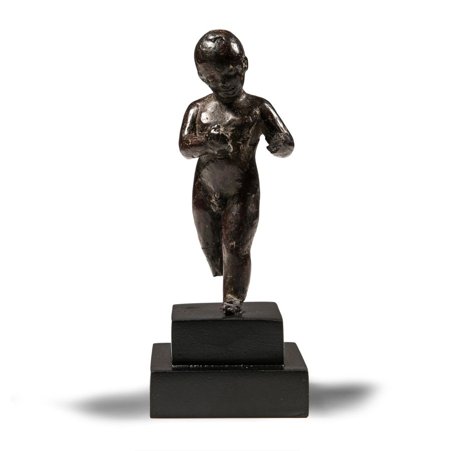 Roman Bronze Harpocrates Statuette