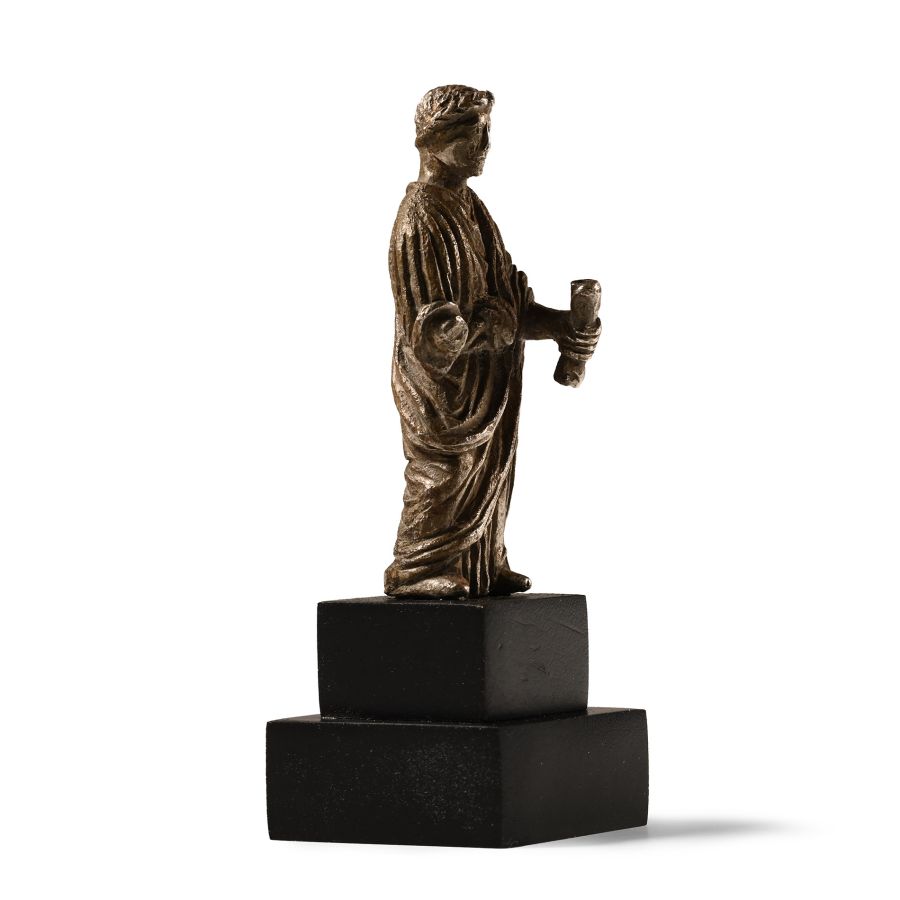 Roman Style Silver Statuette of a Magistrate