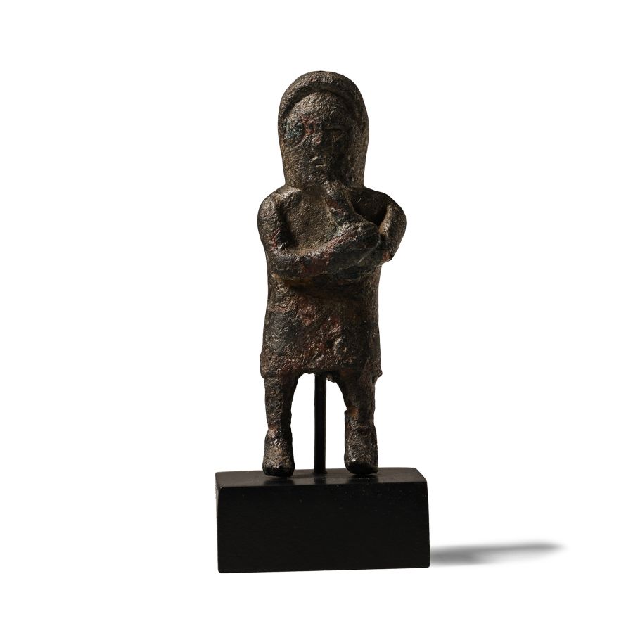'The East Lindsey' Romano-British Bronze Hooded Male Statuette
