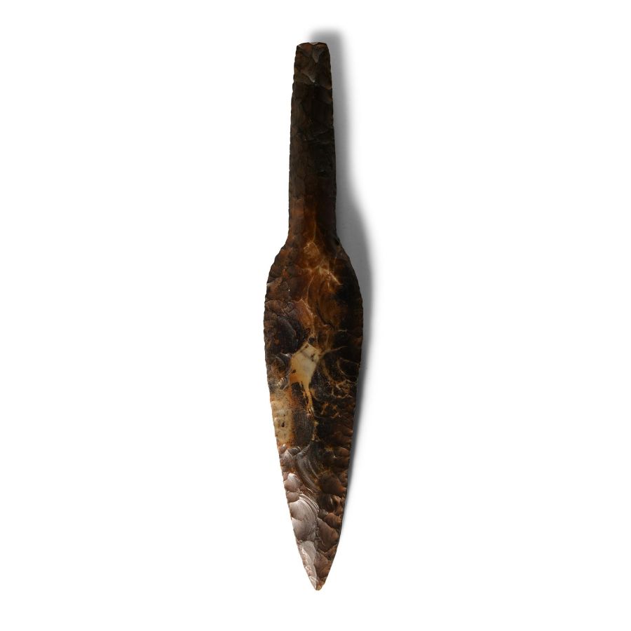 Stone Age Danish Knapped Flint Dagger
