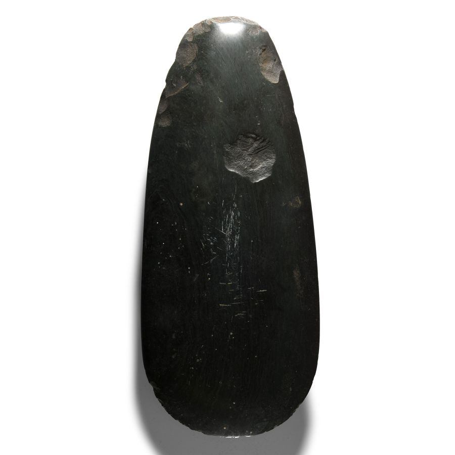 Stone Age Papuan Polished Black Stone Axehead