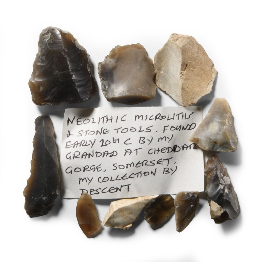 Stone Age Flint Microlith Group