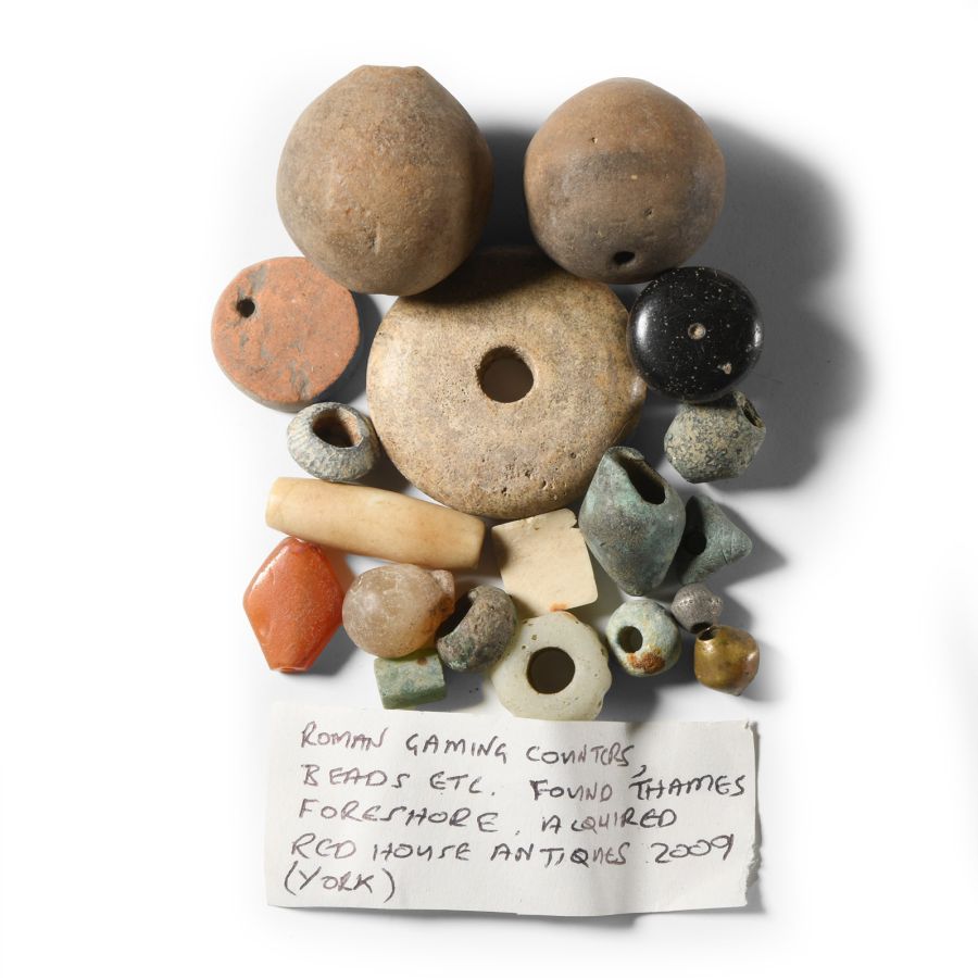 Roman Bone and Other Gaming Counter Collection