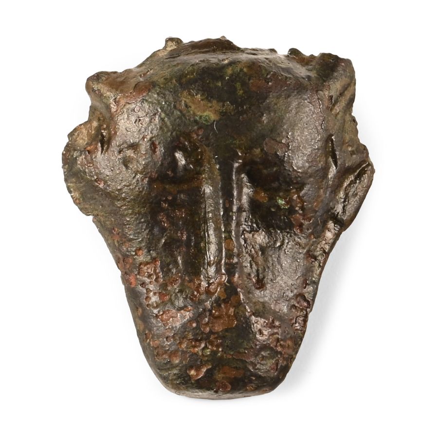Anglo-Saxon Bronze Bear Mask Mount