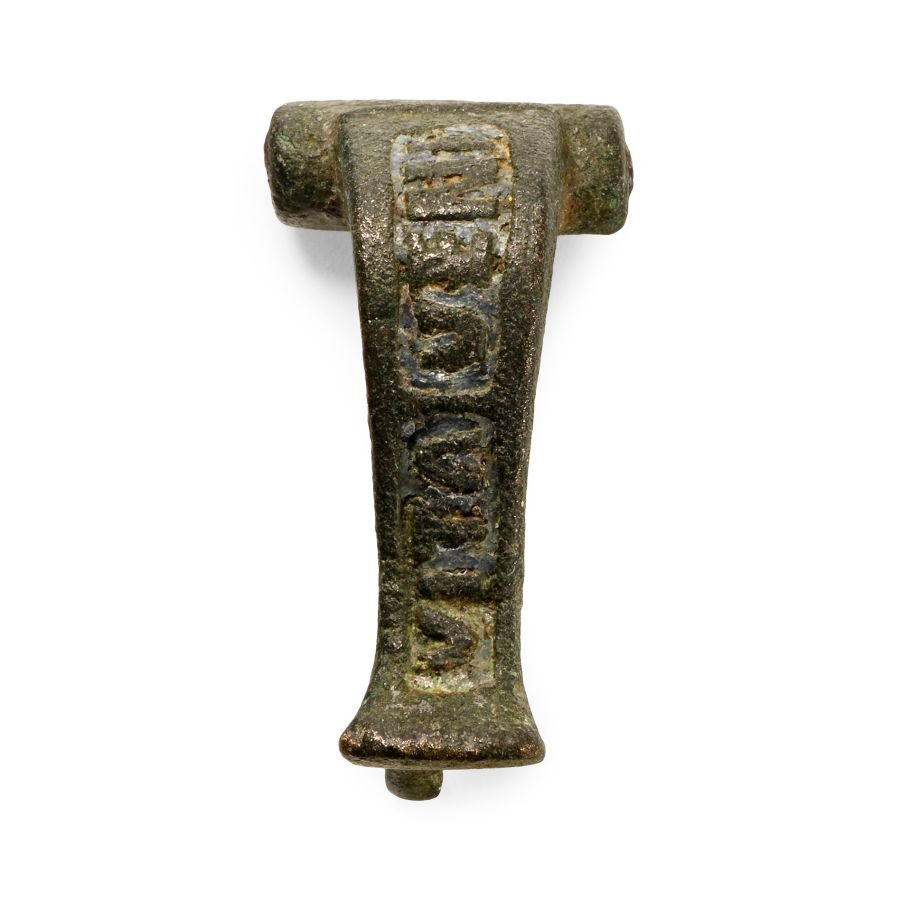 Romano-British Enamelled Bronze 'VITA VENI' Knee Brooch