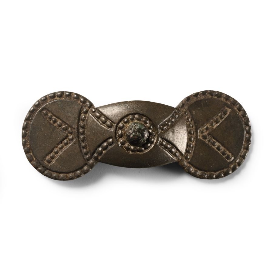 Anglo-Saxon Bronze Ansate Brooch