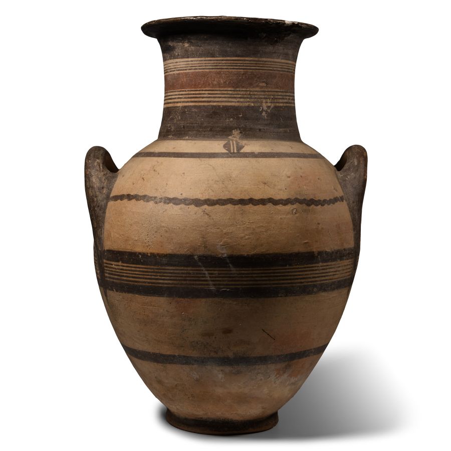 Very Large Cypriot Bichrome Ware Pottery Amphora