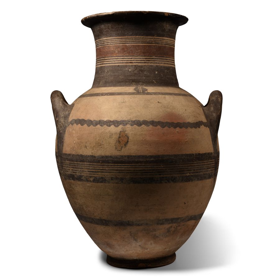 Very Large Cypriot Bichrome Ware Pottery Amphora