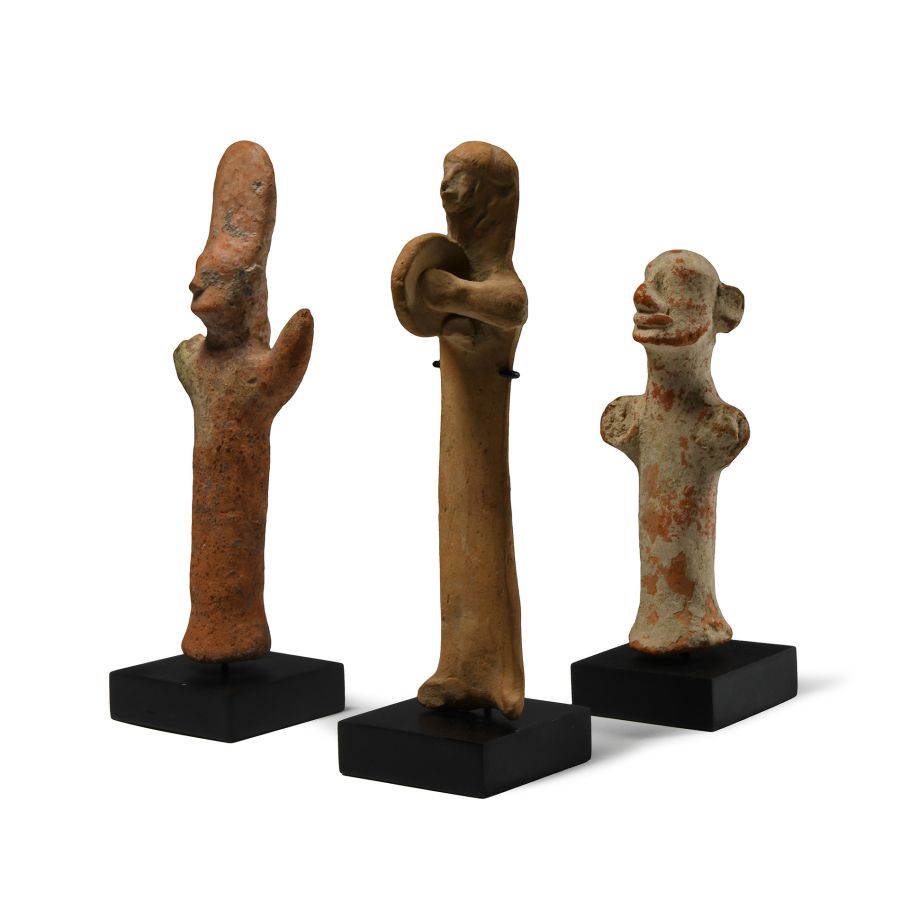 Western Asiatic Terracotta Votive Idol Group