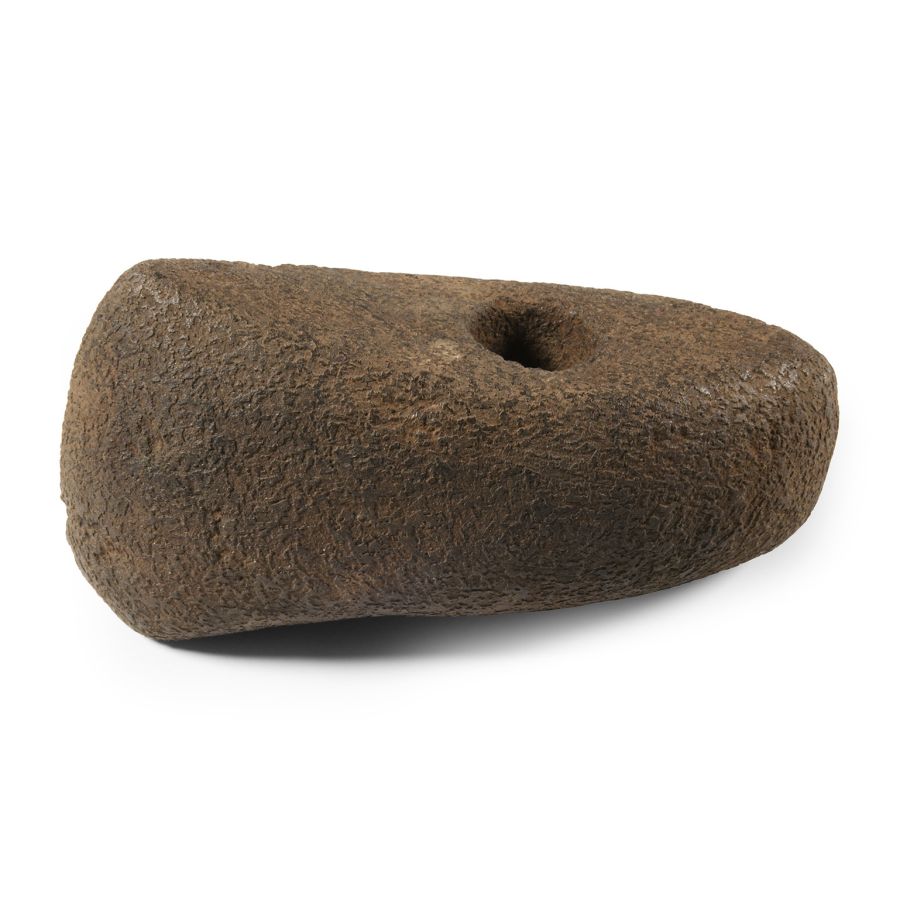 Stone Age Pierced Stone Boat-Shaped Battle Axehead