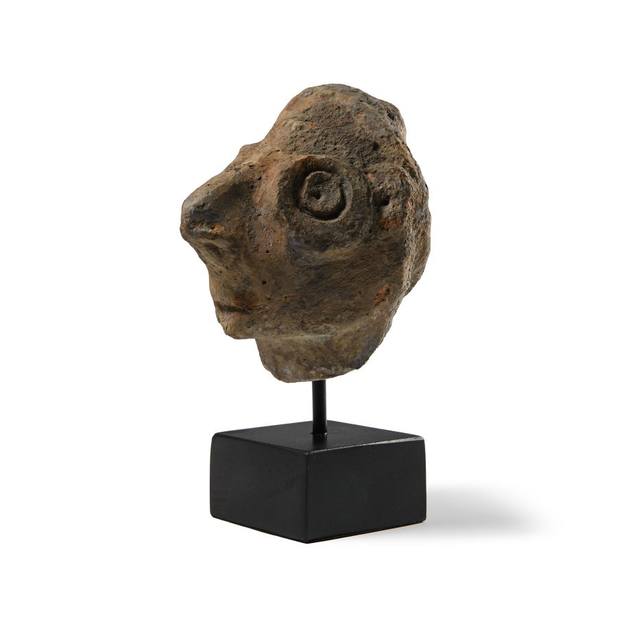 Large Syro-Hittite Terracotta Idol Head