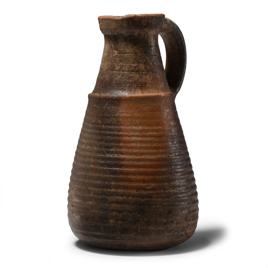 Roman Brown Ware Ribbed Jug