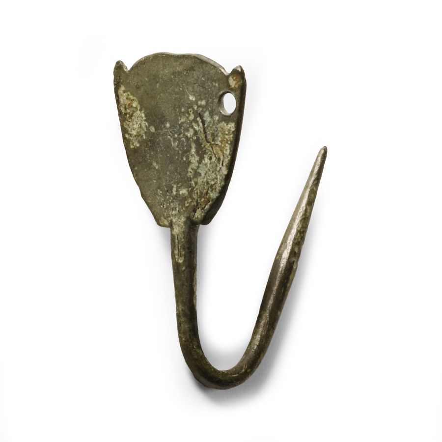 Anglo-Saxon 'Gloucestershire' Bronze Decorated Pin