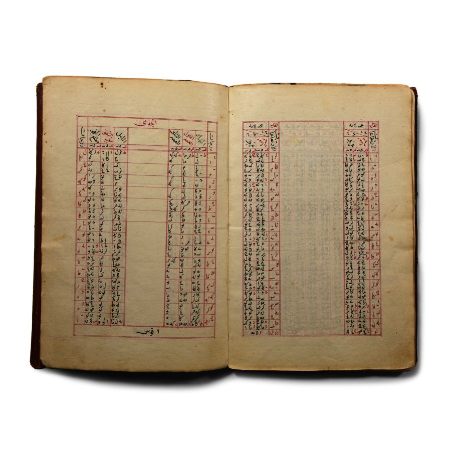 Archaeological Books - Gilt Leather Bound Astrological Manuscript
