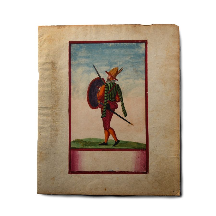 Watercolour Painting of a Soldier