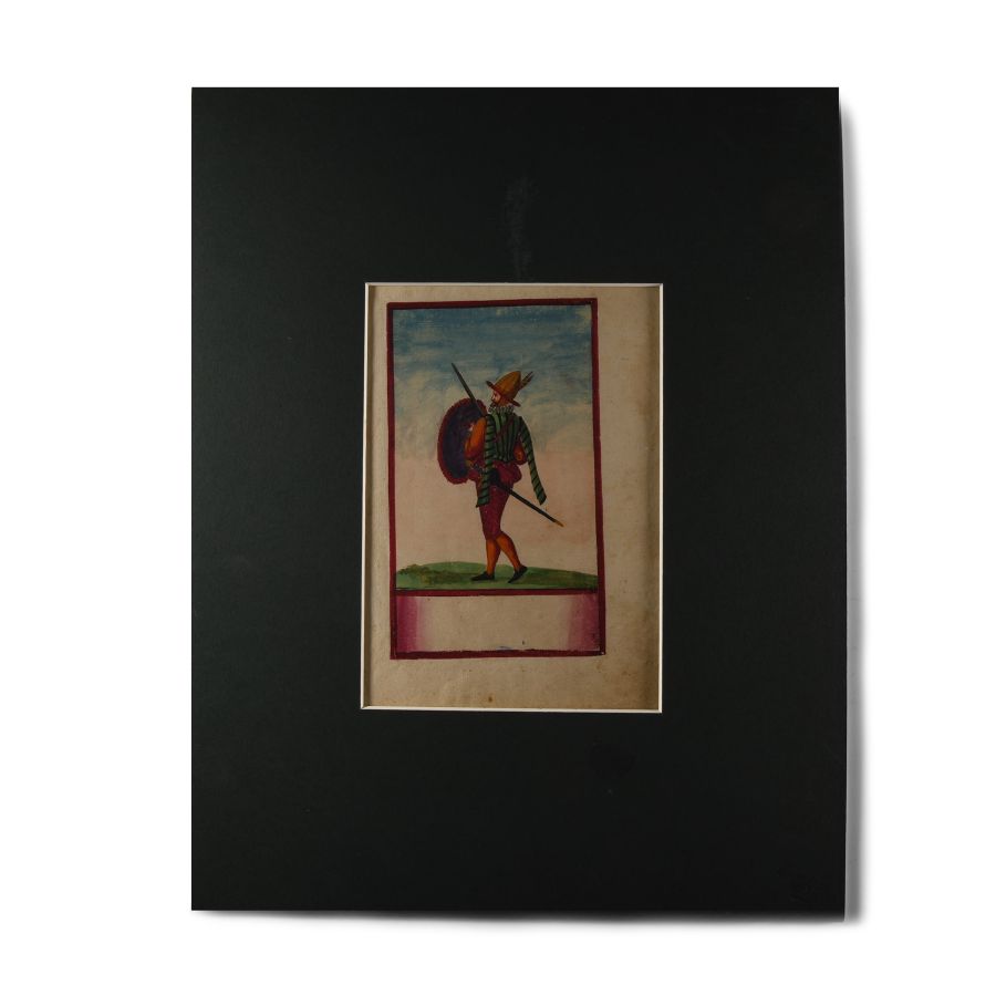 Watercolour Painting of a Soldier
