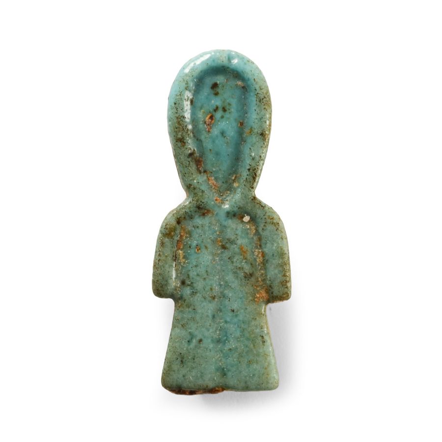 Egyptian Blue Faience Tyet 'Isis Knot' Amulet