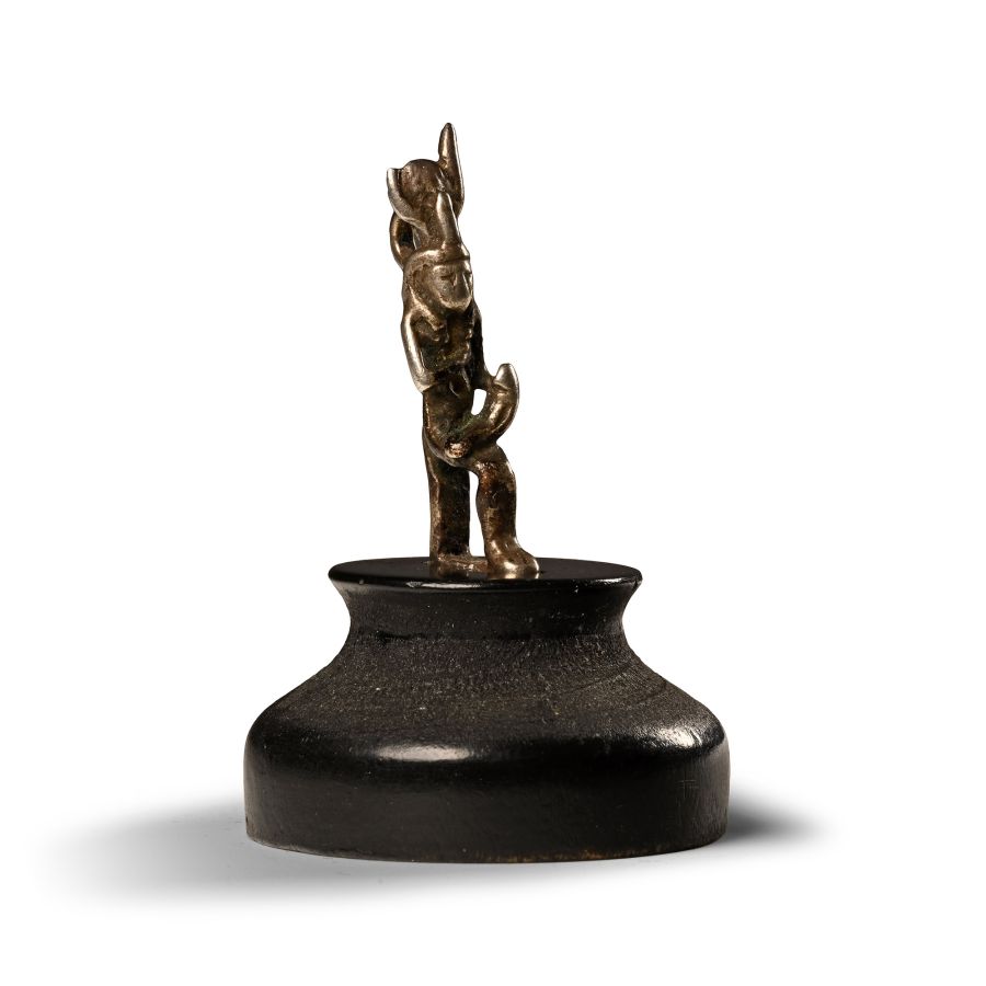 Egyptian Silver Isis and Horus Amulet