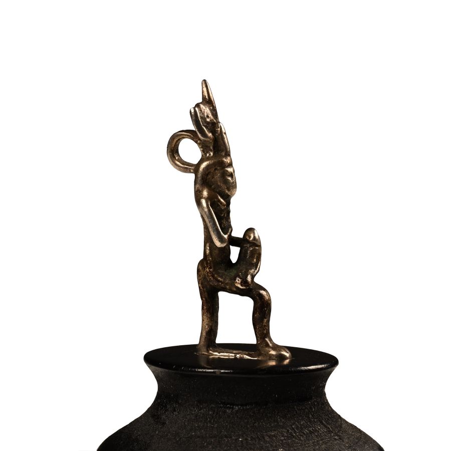 Egyptian Silver Isis and Horus Amulet
