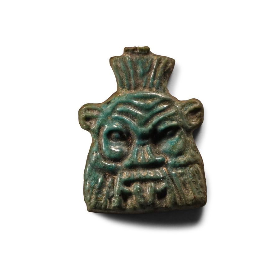 Egyptian 'Maspero' Green Faience Amulet