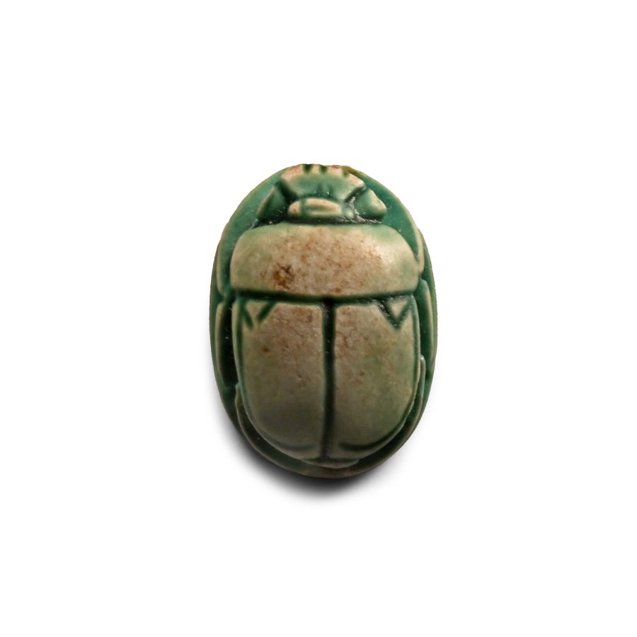 Egyptian Faience Scarab for Amenhotep III